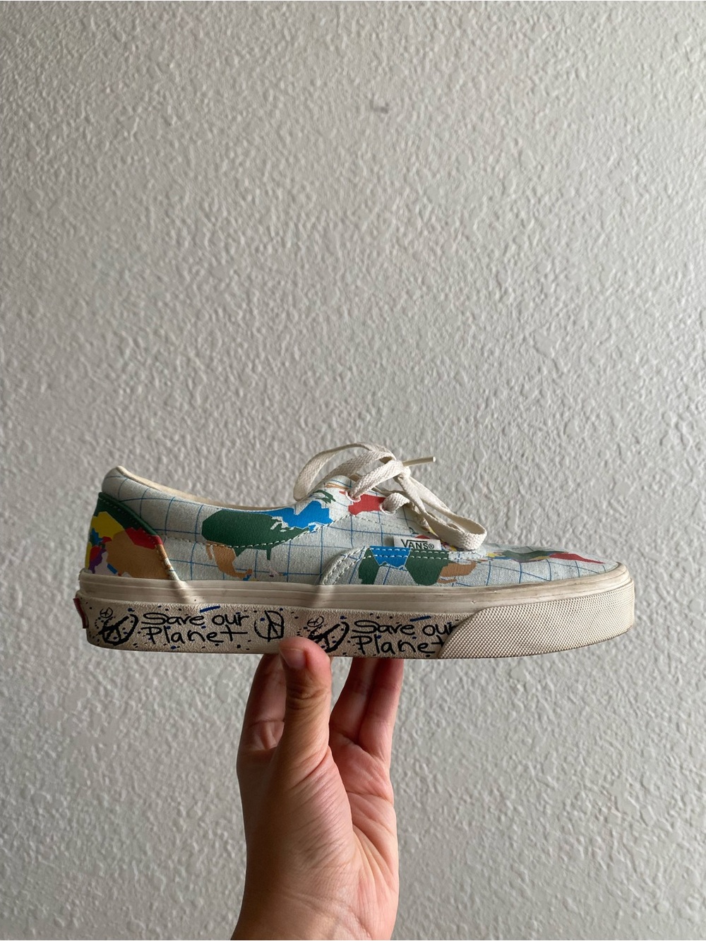 Vans Era World Map Save Our Planet Shoes